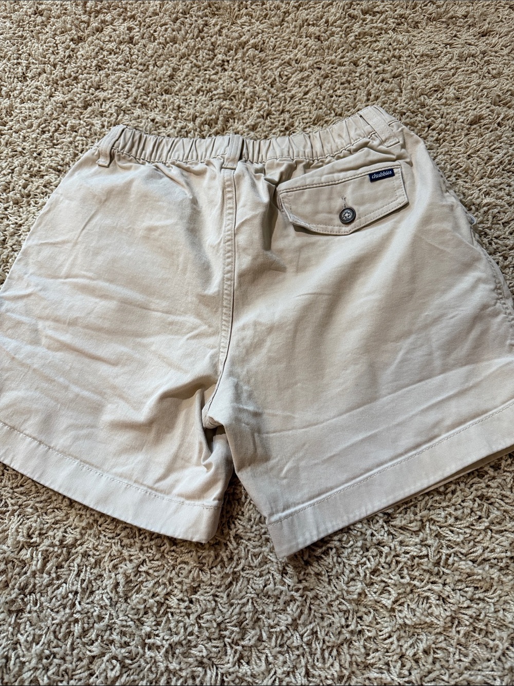 chubbies Men's Flat Front Shorts in Light Khaki
